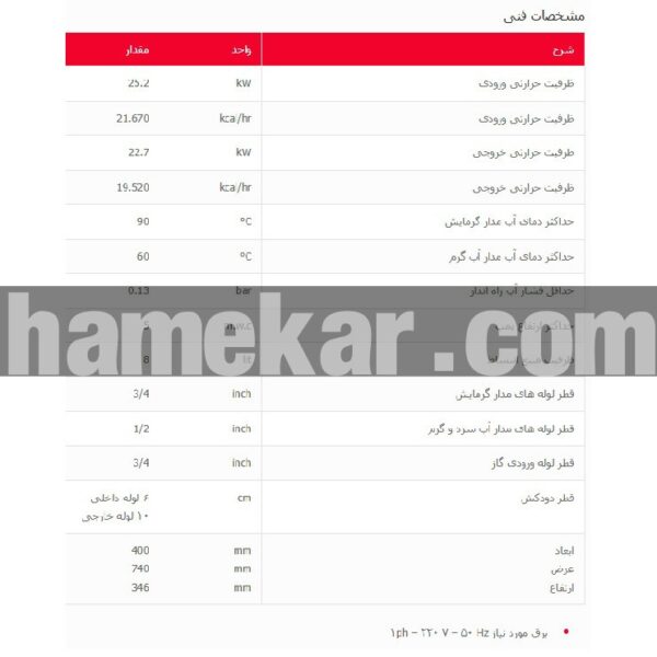 پکیج شوفاژ دیواری بوتان مدل Bita 22 sealed