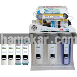 دستگاه تصفیه کننده آب آکوآ اسپرینگ مدل RO-SF5850 به همراه فیلتر تصفیه آب بسته 4 عددی