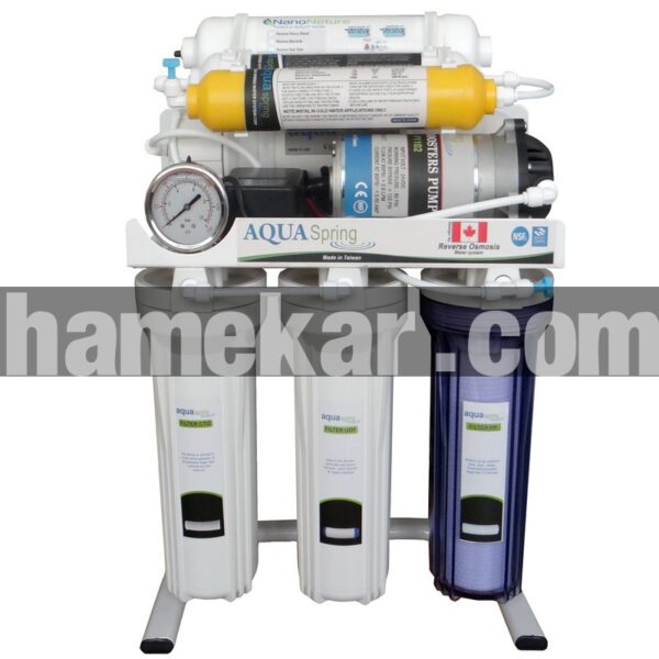 دستگاه تصفیه کننده آب خانگی آکوآ اسپرینگ مدل RO-S7-NATURE1200