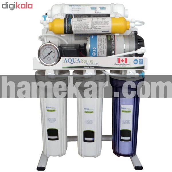 دستگاه تصفیه کننده آب خانگی آکوآ اسپرینگ مدل RO-S7-NATURE1200