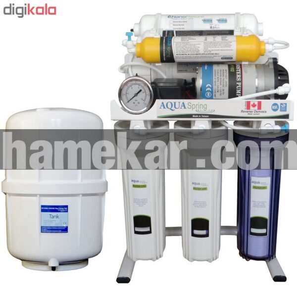 دستگاه تصفیه کننده آب خانگی آکوآ اسپرینگ مدل RO-S7-NATURE1200
