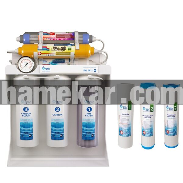 دستگاه تصفیه کننده آب اس اس وی مدل UltraPro X800 به همراه فیلتر دستگاه تصفیه کننده آب بسته 3 عددی