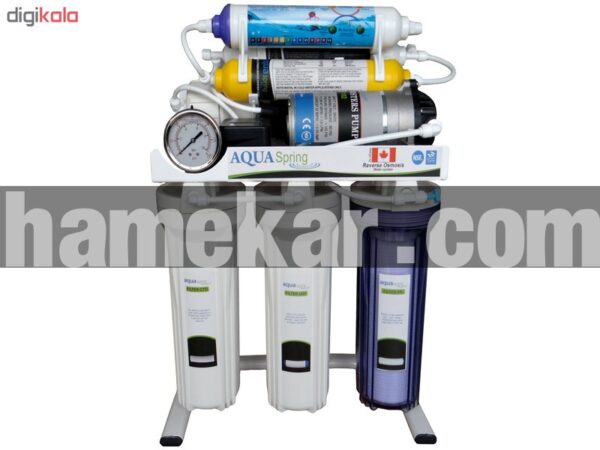 دستگاه تصفیه کننده آب خانگی آکوآ اسپرینگ مدل RO-S151 به همراه فیلترتصفیه آب کد 01 بسته 4 عددی