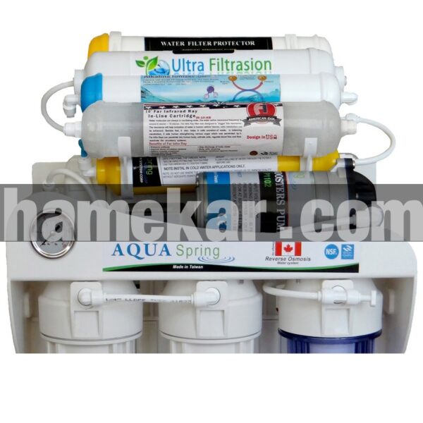 دستگاه تصفیه کننده آب آکوآ اسپرینگ مدل UF - SF4800 به همراه فیلتر مجموعه 5 عددی