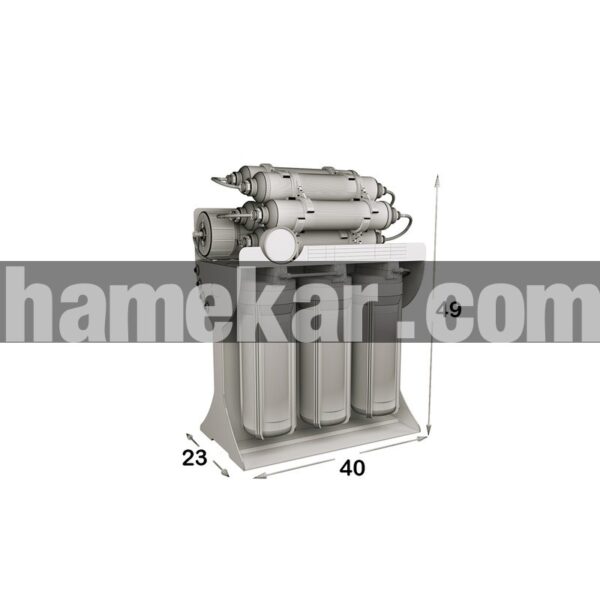 دستگاه تصفیه کننده آب اس اس وی مدل MaxPro 2W X1000 به همراه شیر دوکاره و فیلتر تصفیه آب بسته 3 عددی