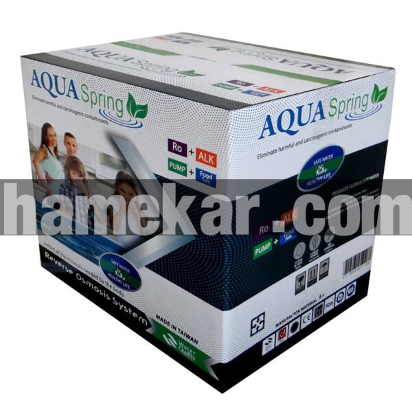 دستگاه تصفیه کننده آب آکوآ اسپرینگ مدل RO-SF5850 به همراه فیلتر تصفیه آب بسته 4 عددی