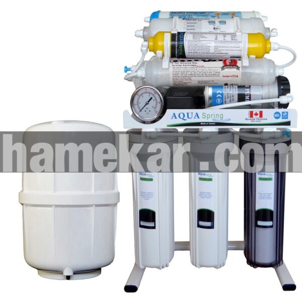دستگاه تصفیه کننده آب آکوآ اسپرینگ مدل RO - NF2600 به همراه فیلتر تصفیه آب کد 01 مجموعه 3 عددی