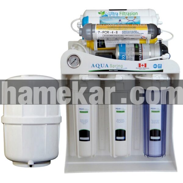 دستگاه تصفیه کننده آب آکوآ اسپرینگ مدل RO-SF5660 به همراه فیلتر تصفیه آب کد 01 مجموعه 4 عددی