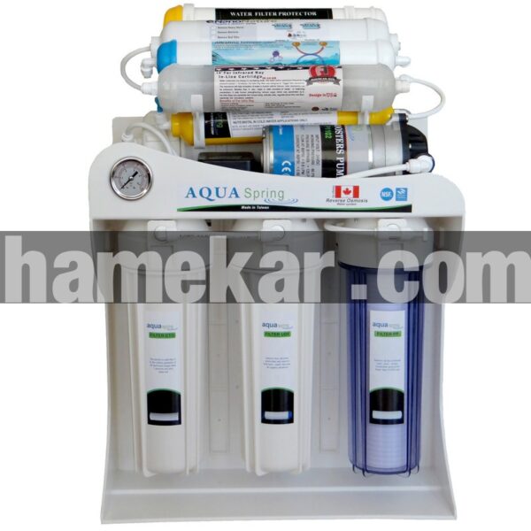 دستگاه تصفیه کننده آب آکوآ اسپرینگ مدل UF - SF4200 به همراه فیلتر بسته 3 عددی و کیت نشتی گیر