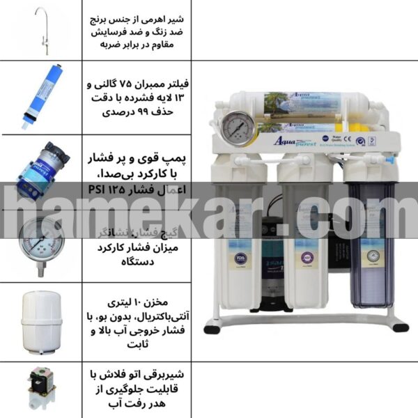 دستگاه تصفیه آب آکوا پیورست مدل RO- SW600