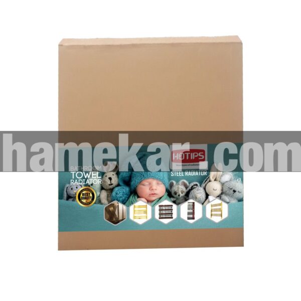 رادیاتور حوله خشک کن هاتیپس مدل آلومینیومی آلترمو 50*60 Black