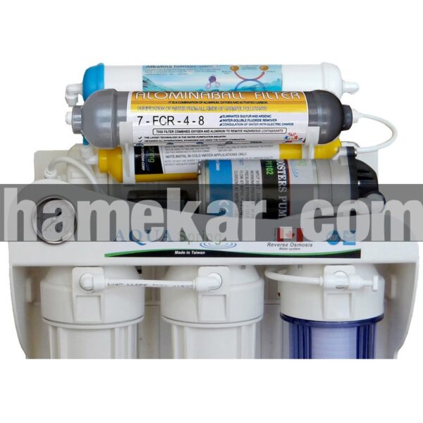 دستگاه تصفیه کننده آب آکوآ اسپرینگ مدل RO-SF5500 به همراه فیلتر تصفیه آب مجموعه 4 عددی