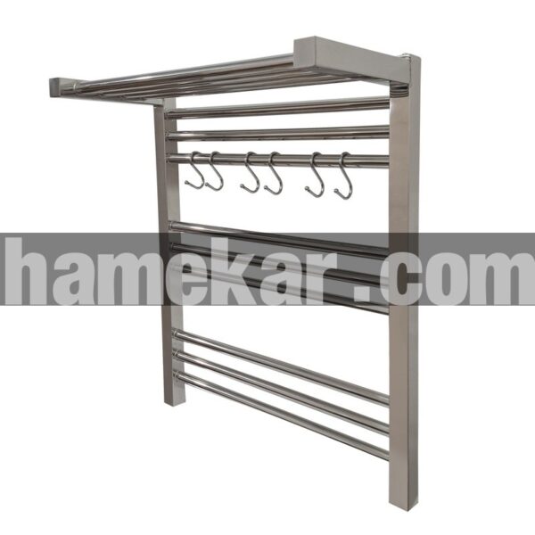 رادیاتور حوله خشک کن هاتیپس مدل کلاسیک یک طبقه لوله ای 60x50