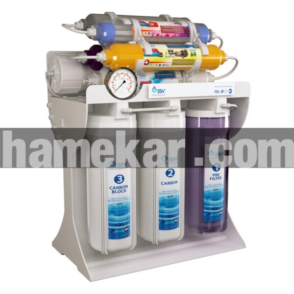 دستگاه تصفیه کننده آب اس اس وی مدل MaxPro 2W X1000 به همراه شیر دوکاره و فیلتر تصفیه آب بسته 3 عددی