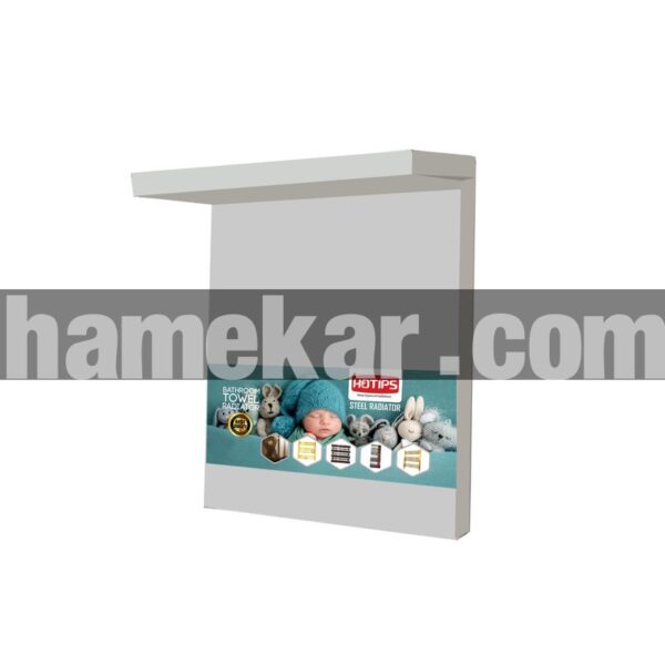 رادیاتور حوله خشک کن هاتیپس مدل کلاسیک یک طبقه لوله ای 60x50
