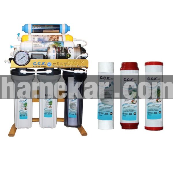 دستگاه تصفیه کننده آب سی سی کا مدل GOLD 7 STAGE همراه مجموعه فیلتر 3 عددی
