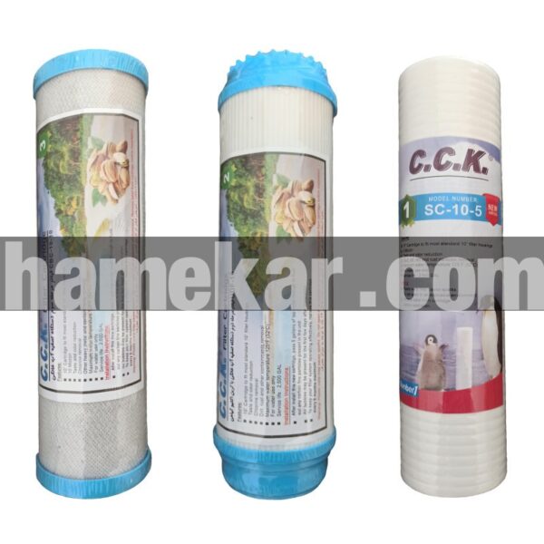 دستگاه تصفیه کننده آب سی سی کا مدل Korea-edition3900UV به همراه فیلتر تصفیه آب کد 3s مجموعه سه عددی