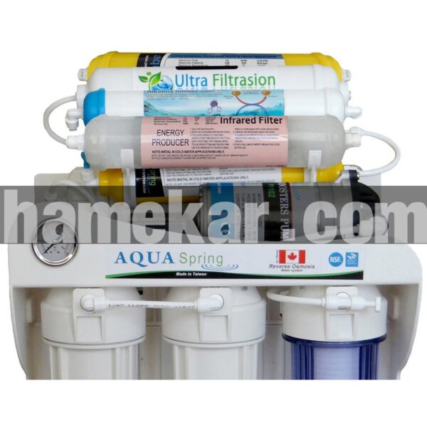 دستگاه تصفیه کننده آب آکوآ اسپرینگ مدل SF4850 به همراه فیلتر مدل 01 مجموعه 4 عددی