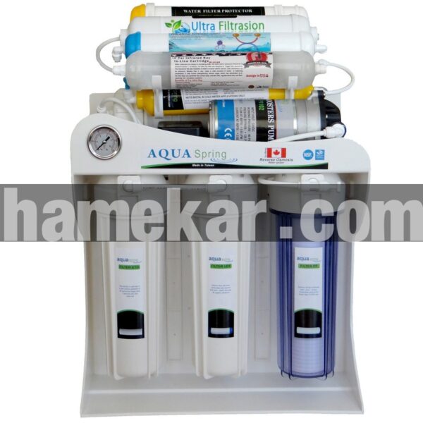 دستگاه تصفیه کننده آب آکوآ اسپرینگ مدل UF - SF4800 به همراه فیلتر مجموعه 5 عددی