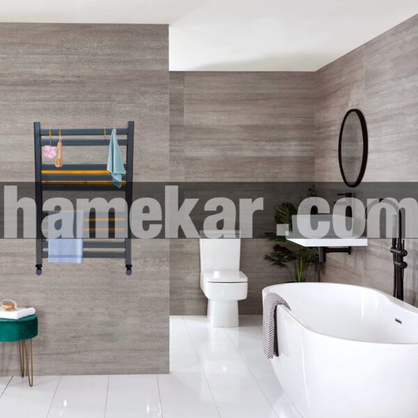 رادیاتور حوله خشک کن هاتیپس مدل آلومینیومی آلترمو 50*80 Black