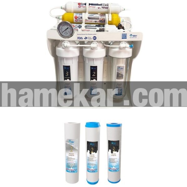 دستگاه تصفیه کننده آب اس اس وی مدل UltraPro X1000 B + 3F به همراه فیلتر